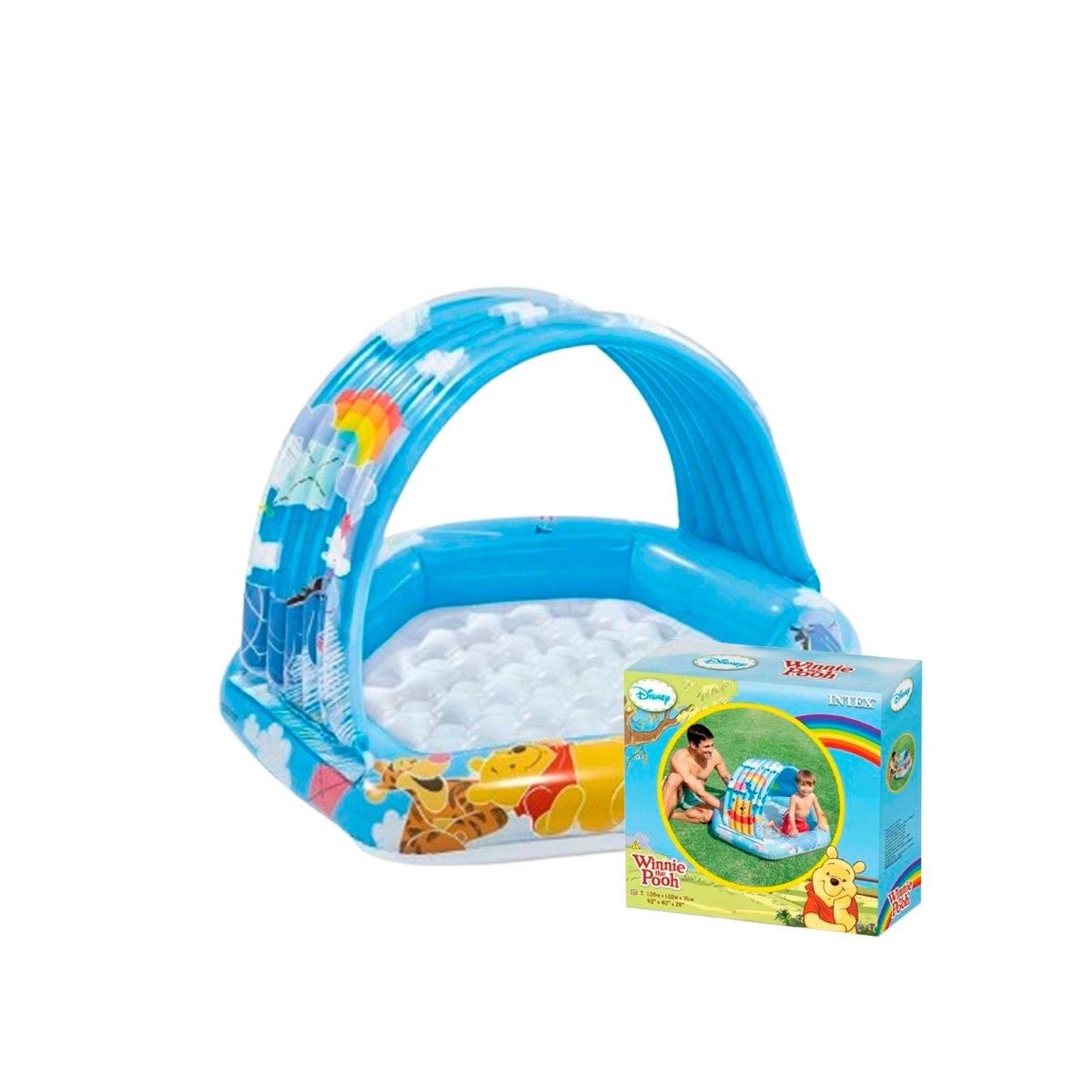 PISCINA DE FACIL ARMADO WINNIE POOH Y+PAPEL DE REGALO - 4