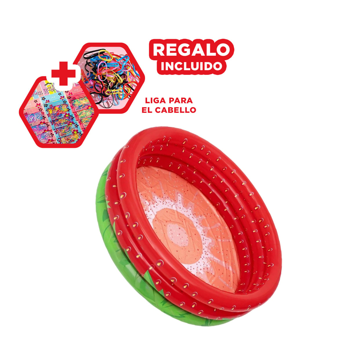PILETA PRACTICA DE FRESA Y+REGALO LIGAS PARA PEINAR - 1