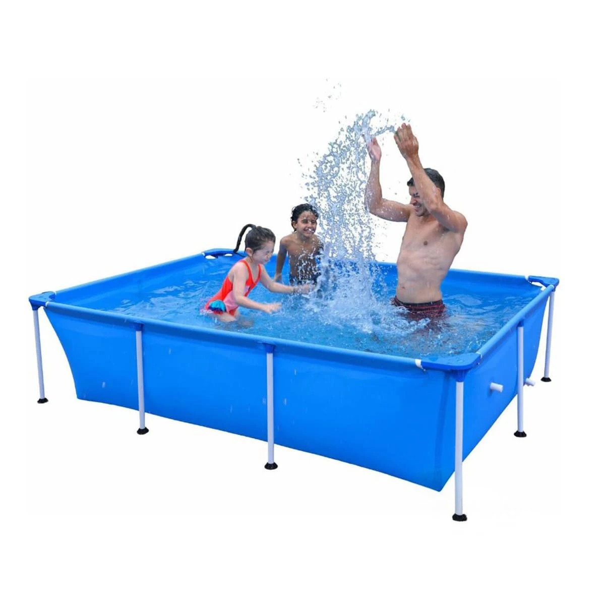 PILETA RECTANGULAR PARAJUEGOS Y+BANDERITAS ADHESIVAS - 4