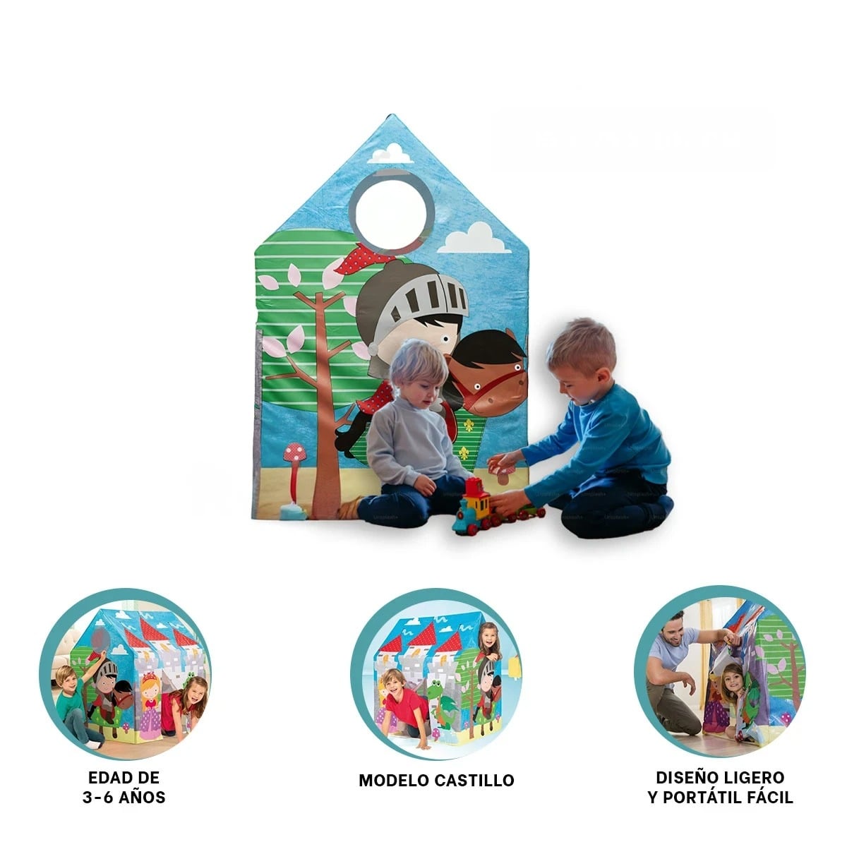 CARPA SUAVE DE CASTILLO EN MULTICOLOR Y+REGALO AGENDITA - 3
