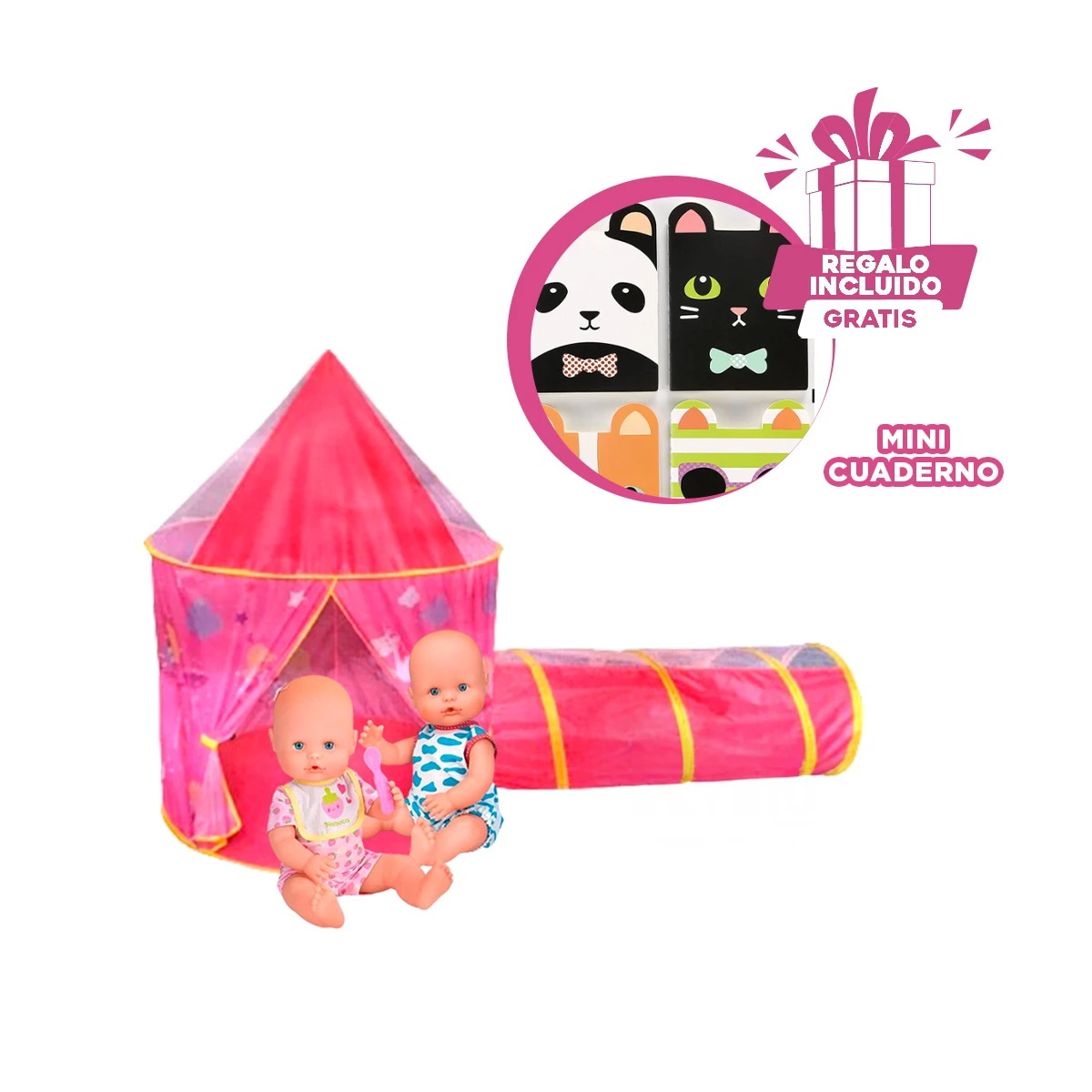 CARPA PARA HABITACION DE COLOR ROSADO Y+REGALO AGENDITA - 1