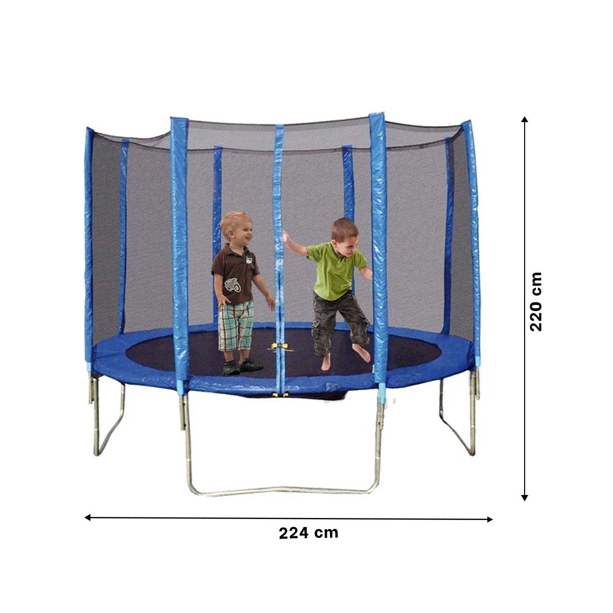 TRAMPOLIN MODERNIZADO PARA NIÑO EN AZUL Y+REGALO STICKERS - 5