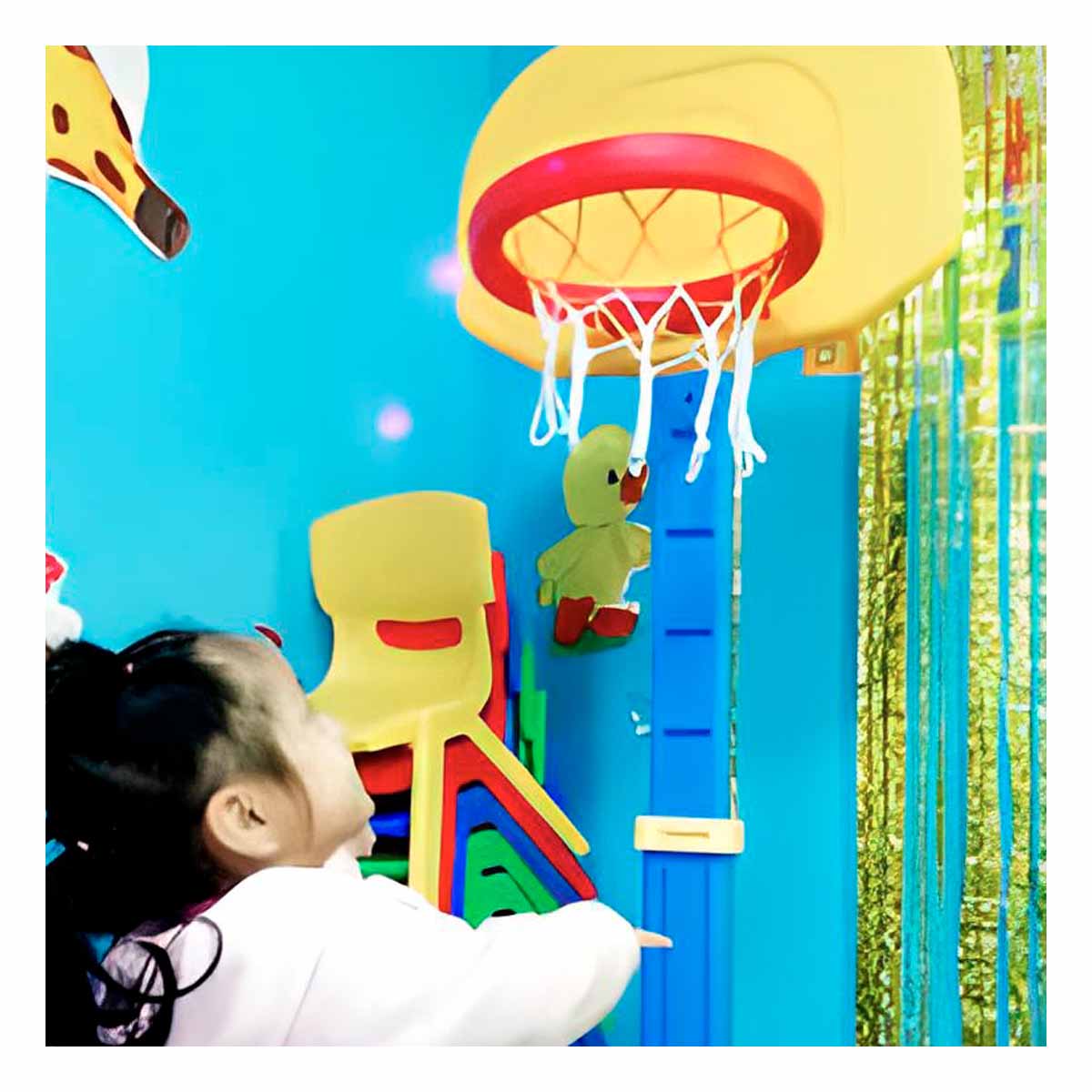 TABLERO PARA PRACTICAR BALONCESTO Y+PAPEL DE REGALO - 1