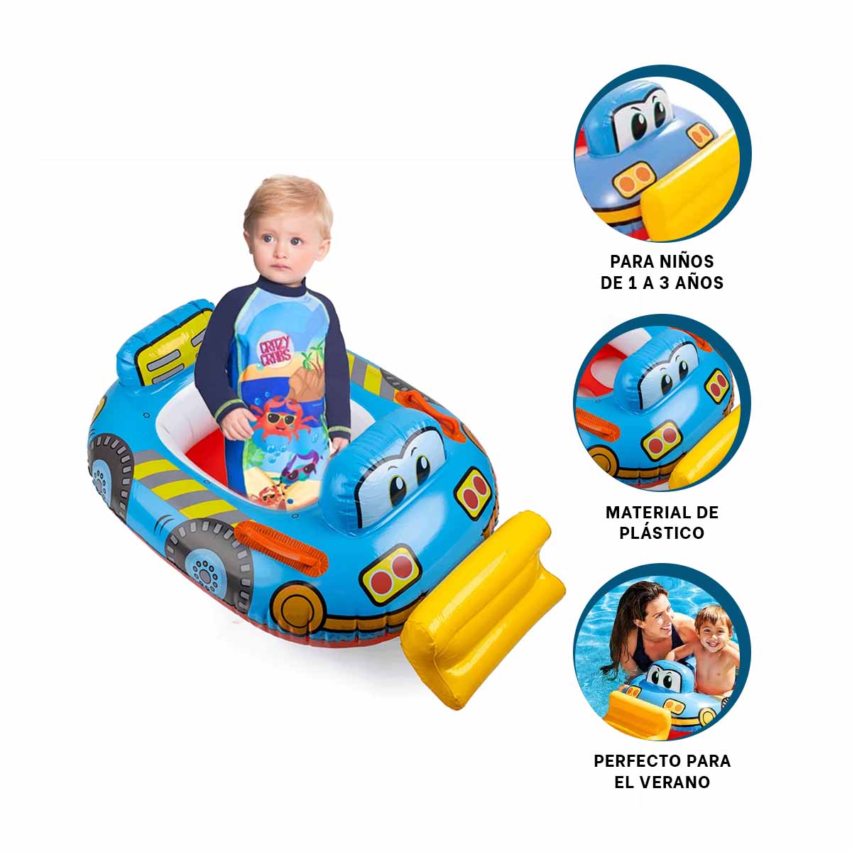 INFLABLE ACOGEDOR Y FACIL DE TRANSPORTAR Y+GIFT STICKERS - 4