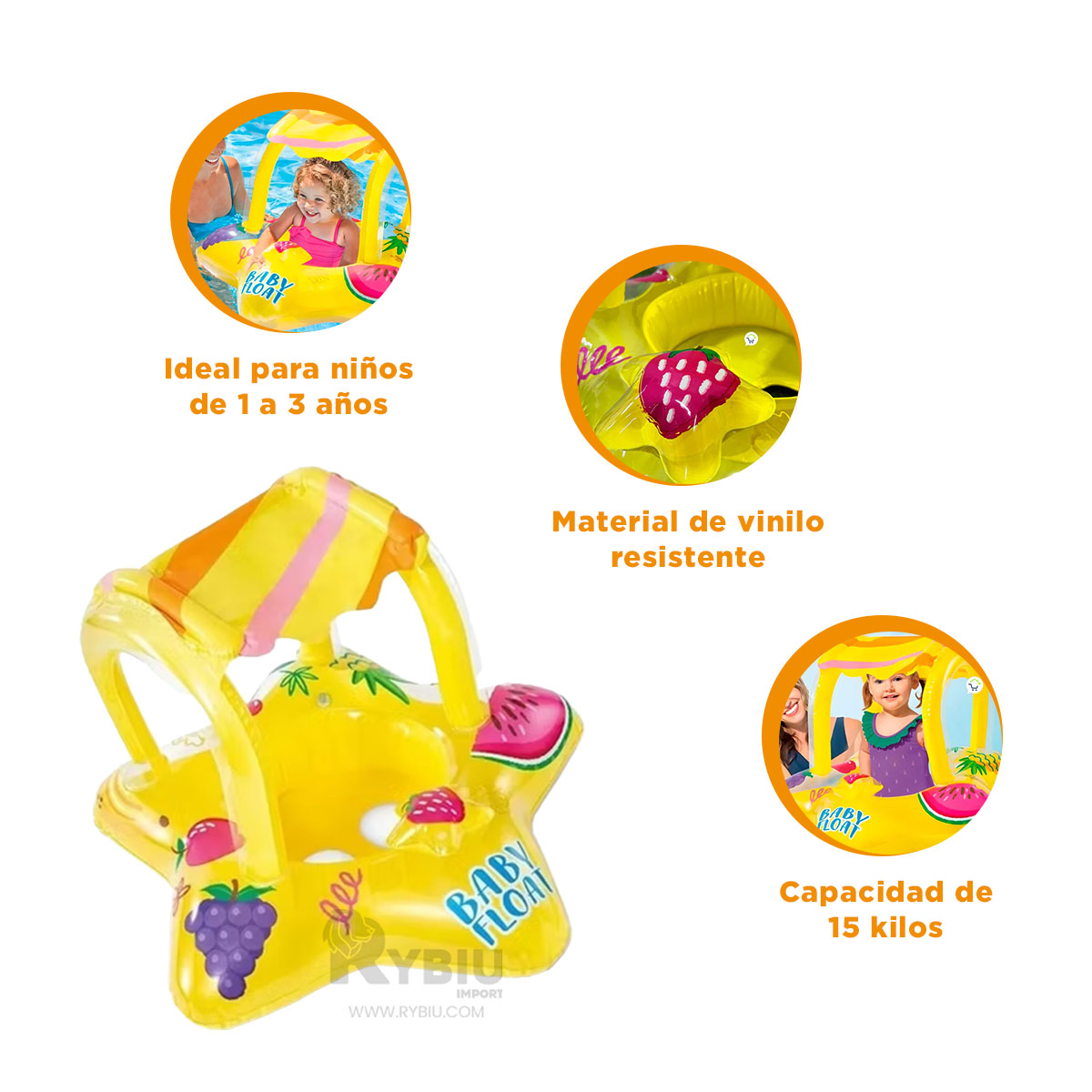 INFLABLE ESPACIOSO DE COLOR AMARILLO Y+REGALO AGENDITA - 1