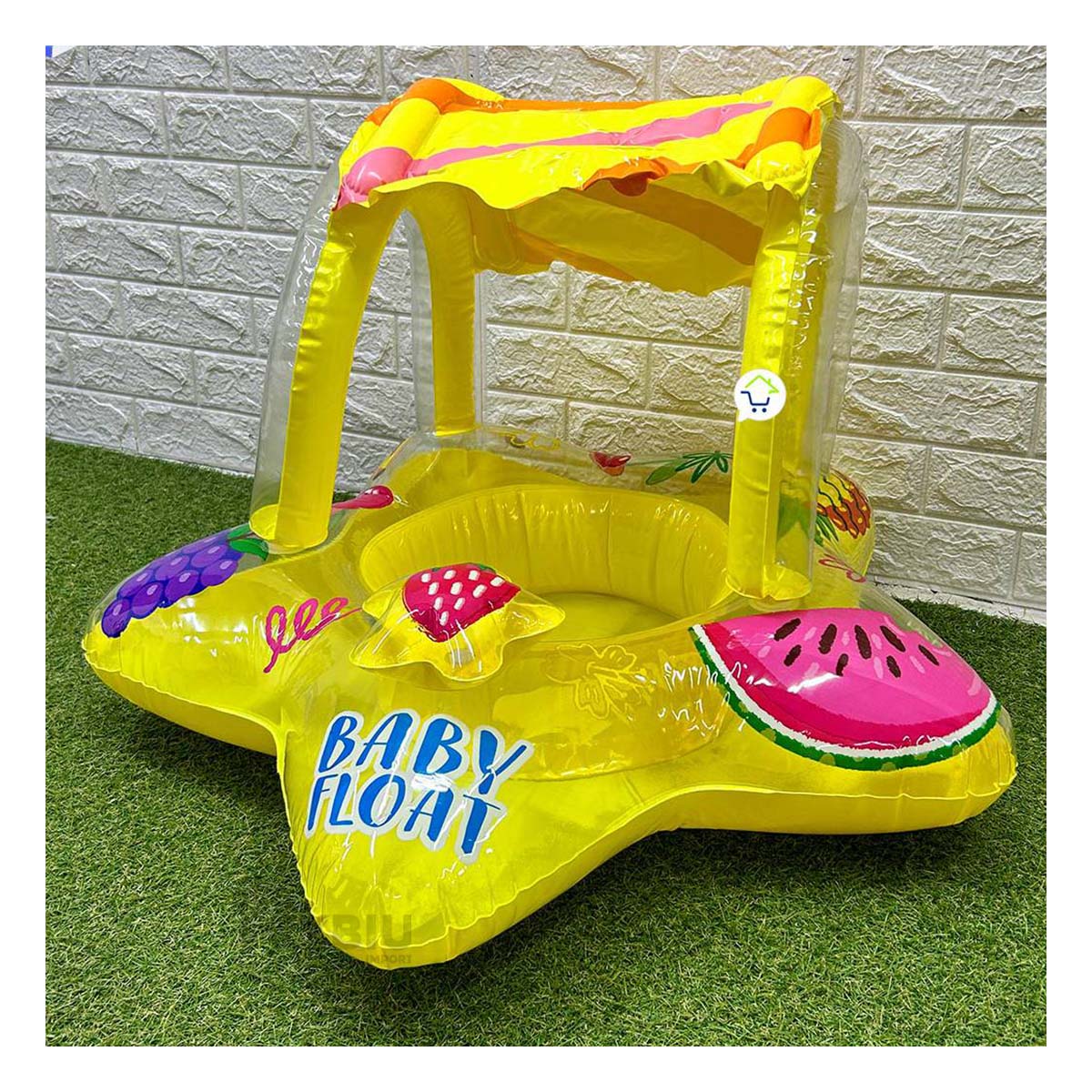 INFLABLE MAXIMA COMODIDAD EN COLOR AMARILLO Y+GIFT STICKERS - 4