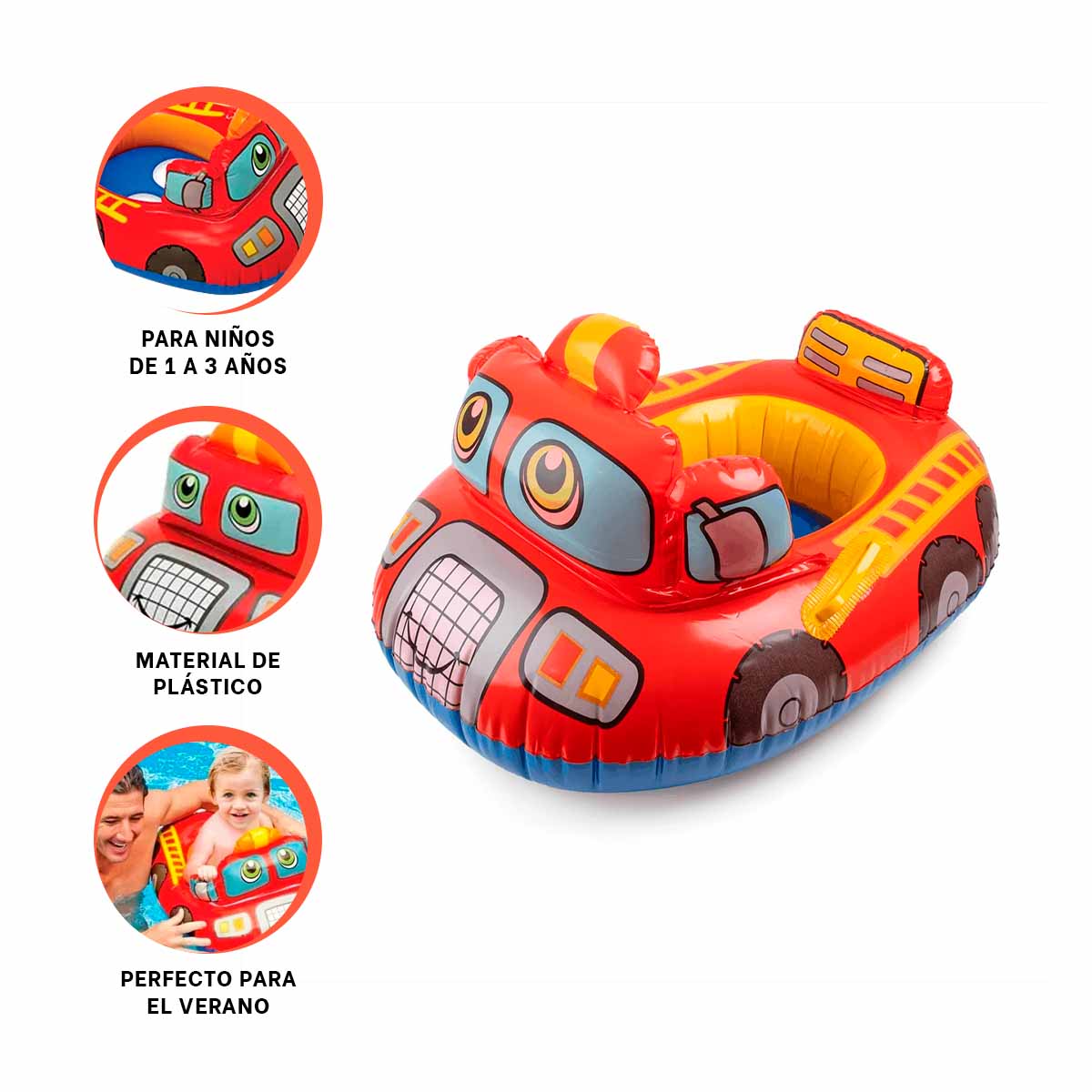INFLABLE ACOGEDOR Y FACIL DE TRANSPORTAR Y+GIFT STICKERS - 4