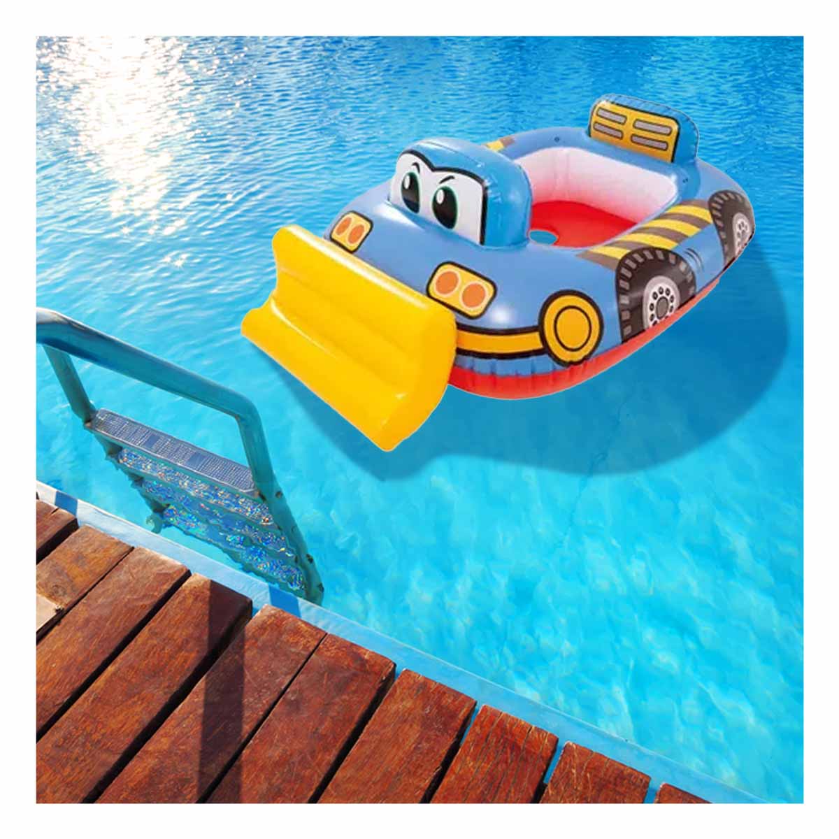 INFLABLE PORTATIL Y LIGERO PARA PILETA Y+REGALO STICKERS - 1
