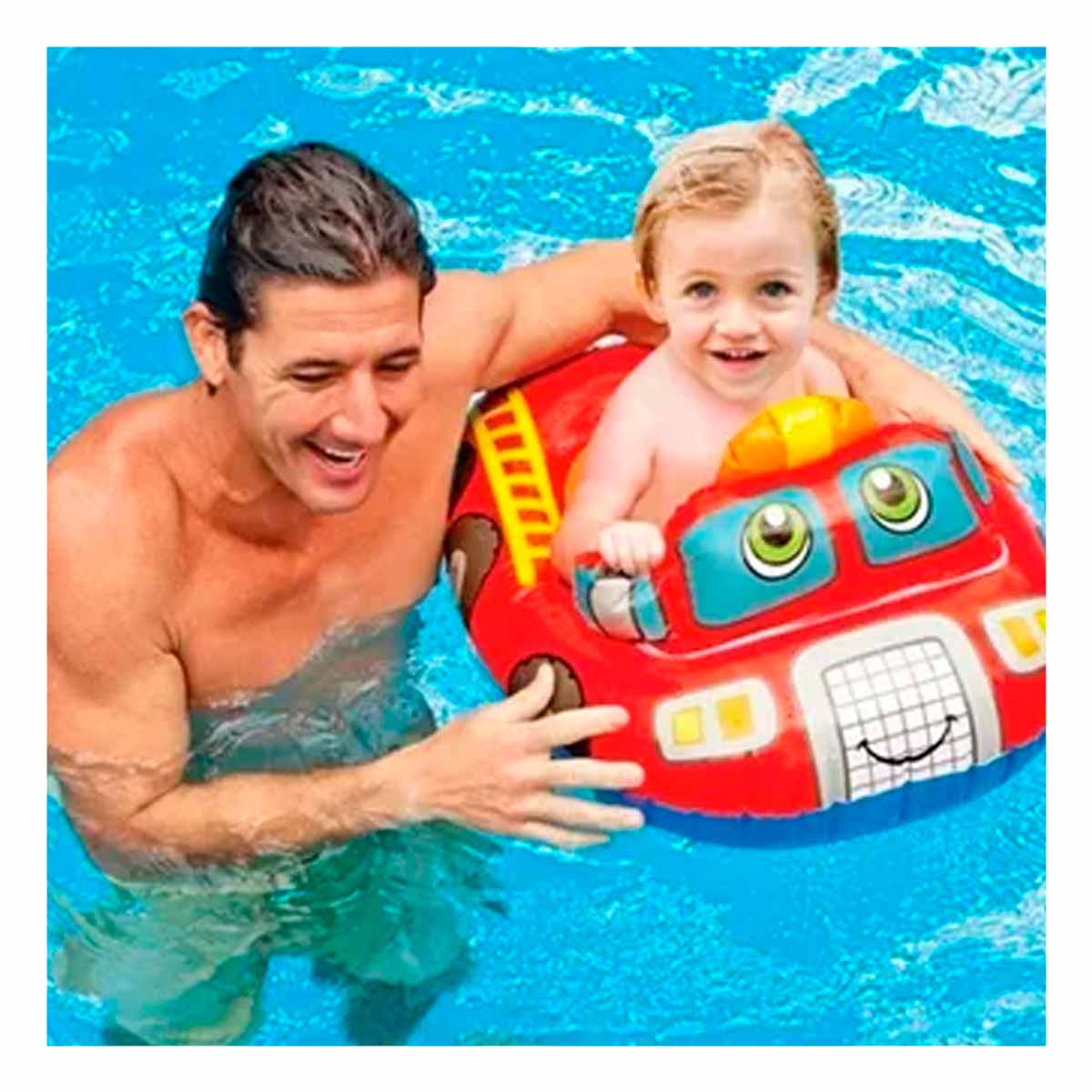 INFLABLE PORTATIL Y LIGERO PARA PILETA Y+REGALO STICKERS - 1