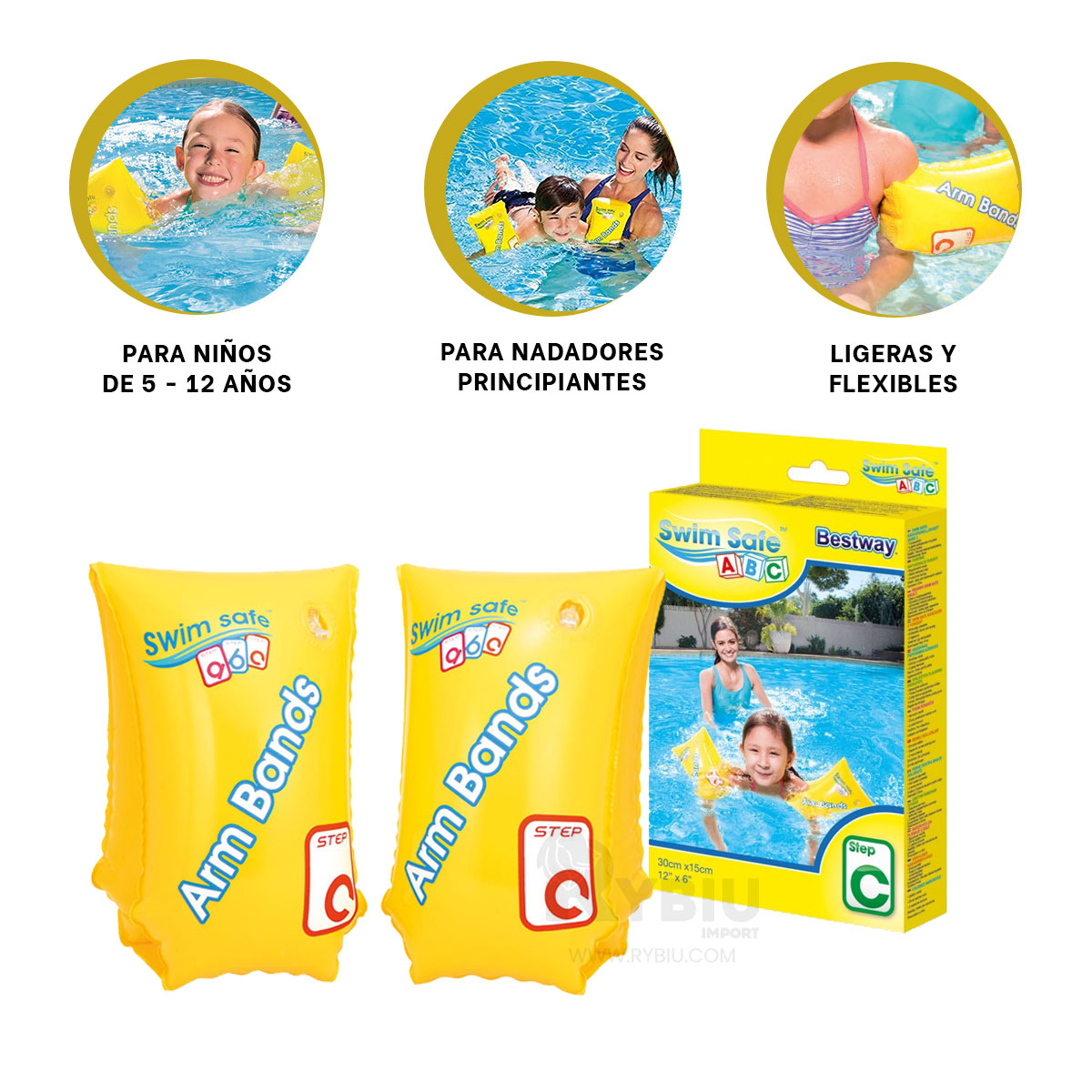 SALVAVIDAS UTIL DE 30X15CM AMARILLO Y+ENVOLTORIO DE REGALO - 3