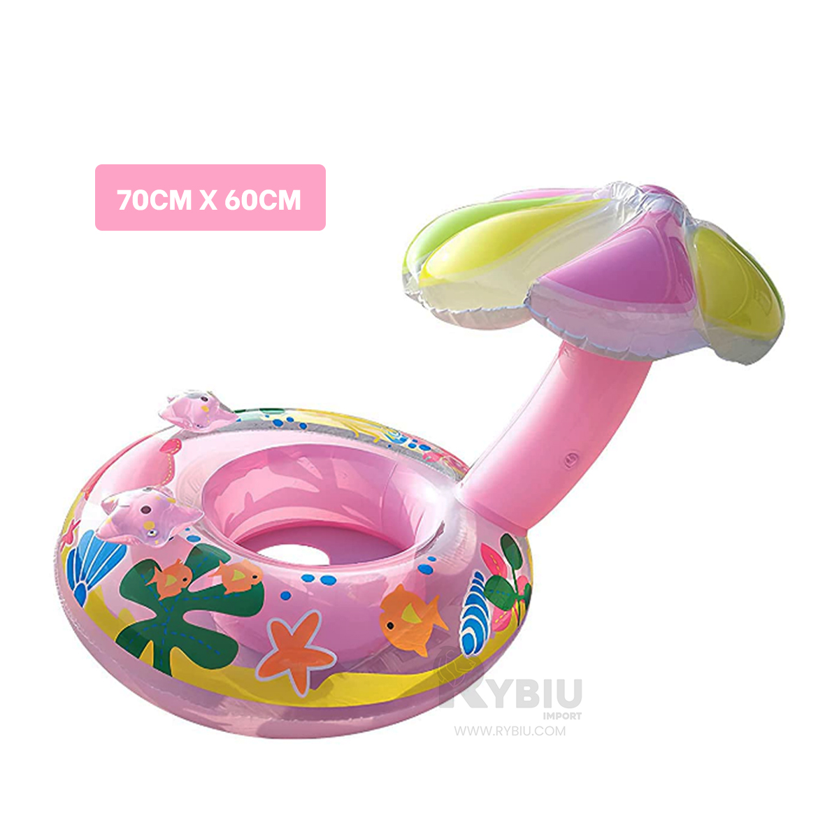 SALVAVIDAS DIDACTICO DE FLOR COLOR ROSADO Y+REGALO STICKERS - 5