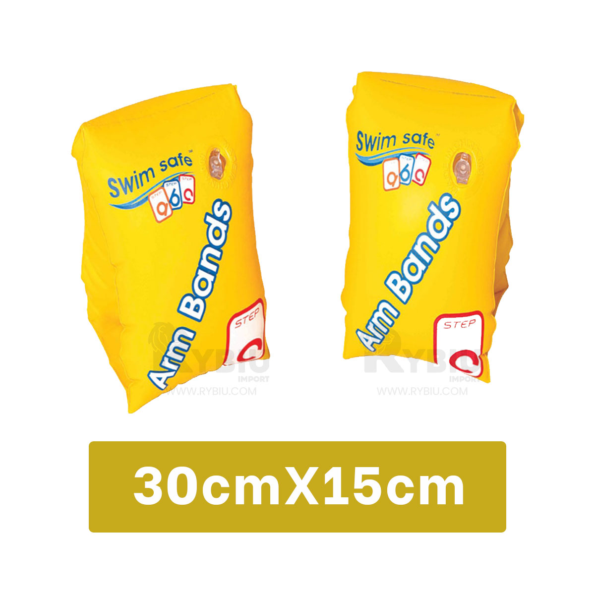 INFLABLE PARA NADO 30X15CM AMARILLO Y+BANDERITAS ADHESIVAS - 5
