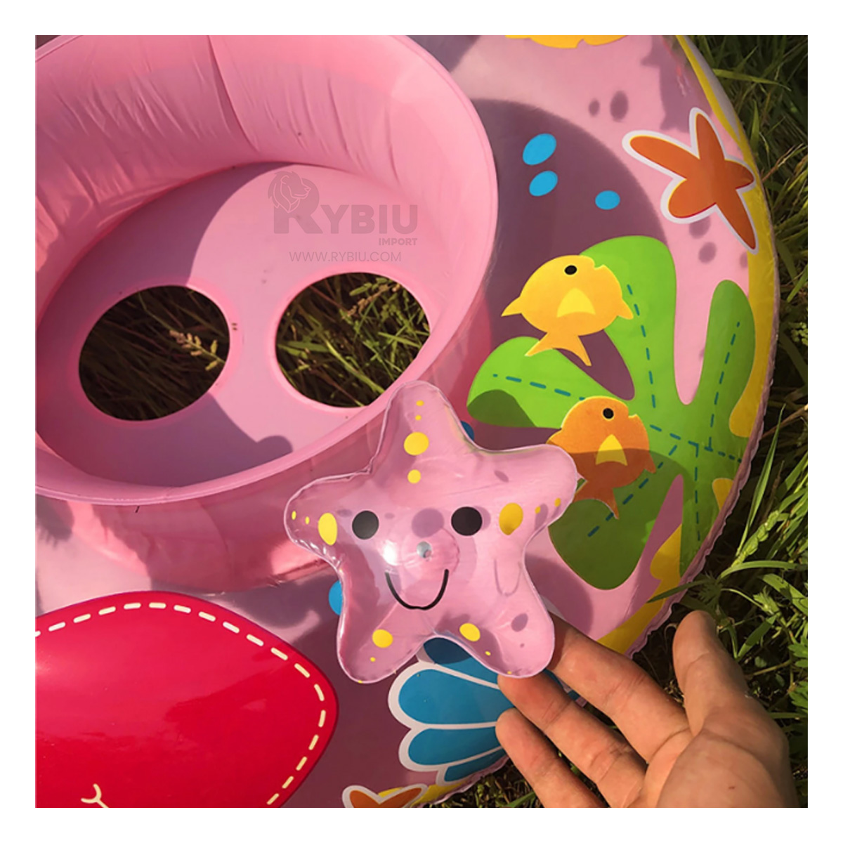 SALVAVIDAS VERSATIL DE FLOR COLOR ROSADO Y+GIFT MINIAGENDA - 1