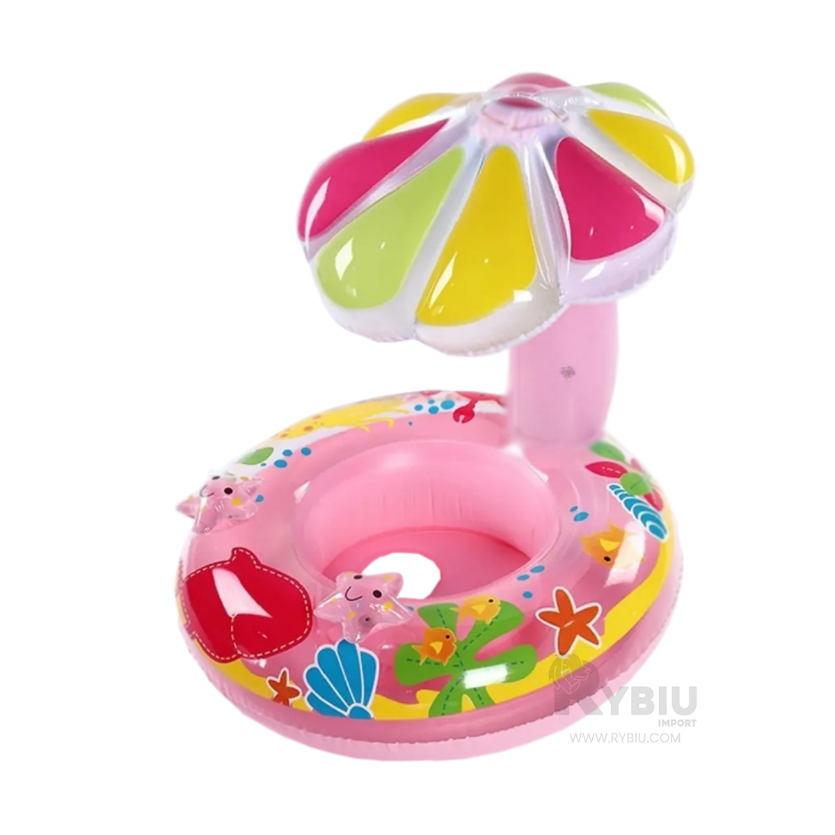 SALVAVIDAS LIGERO UTIL DE FLOR COLOR ROSADO Y+GIFT STICKERS - 1