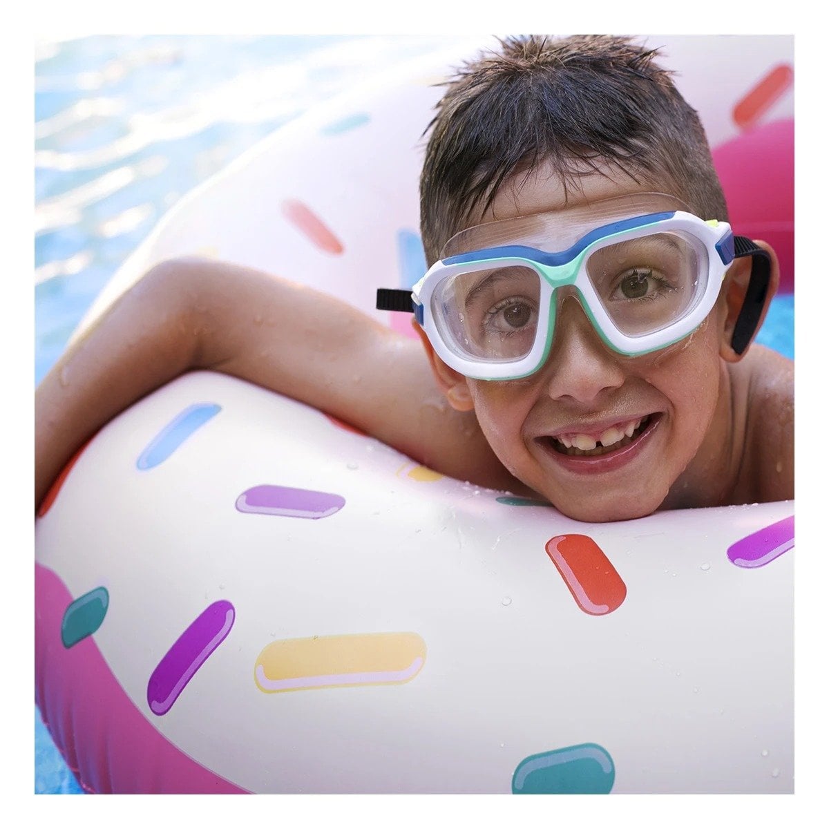 FLOTADOR INFANTIL DONAL PINK 107 CM LIGERO Y SEGURO PARA PISCINA Y+LIGAS REGALO - 1