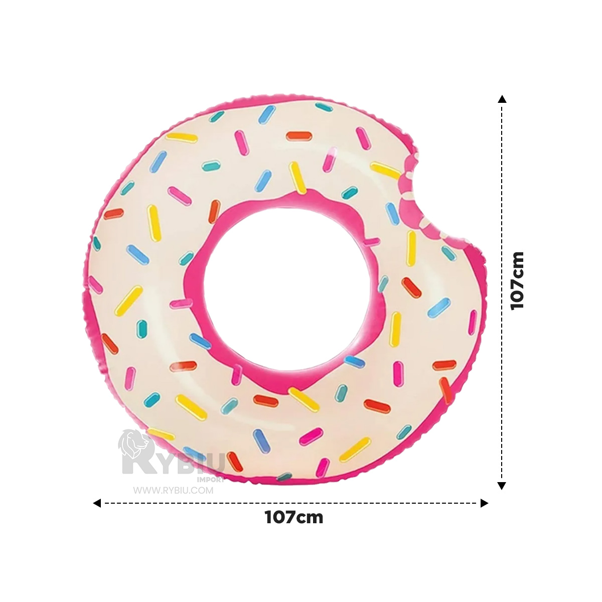 INFLABLE UTIL DONAL DE 107CM PINK Y+BANDERITAS ADHESIVAS - 5