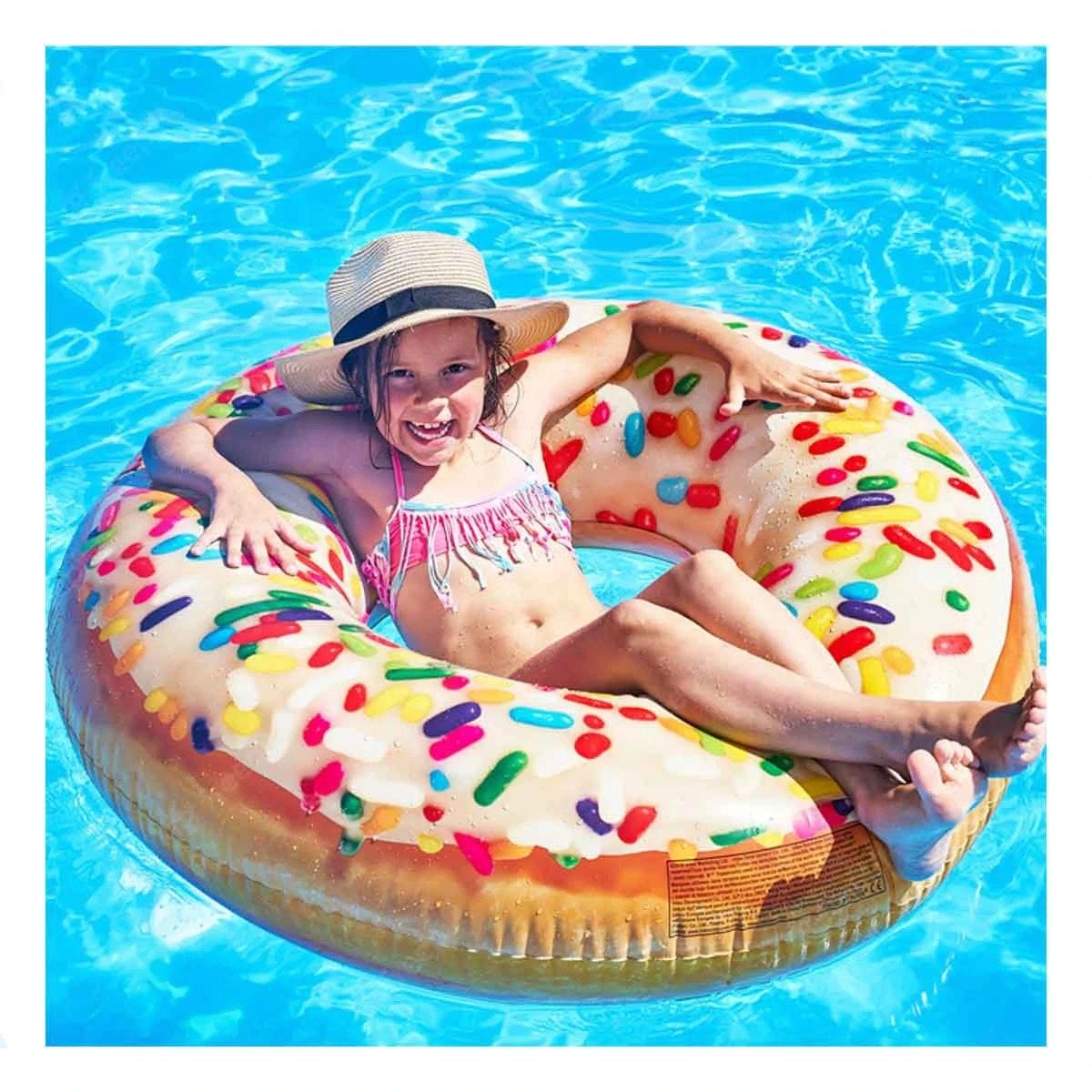 FLOTADOR INFANTIL DONAL SPRINT 114 CM LIGERO Y SEGURO PARA PISCINA Y+LIGAS REGALO - 1