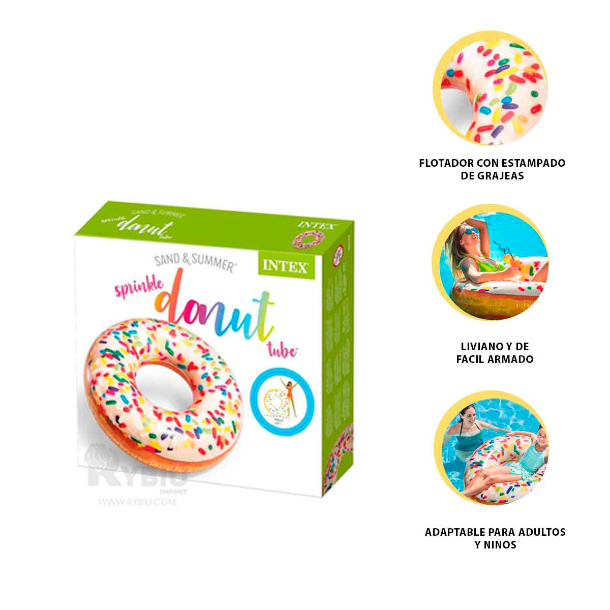 SALVAVIDAS DIDACTICO DONAL DE 114CM SPRINT Y+REGALO STICKERS - 3