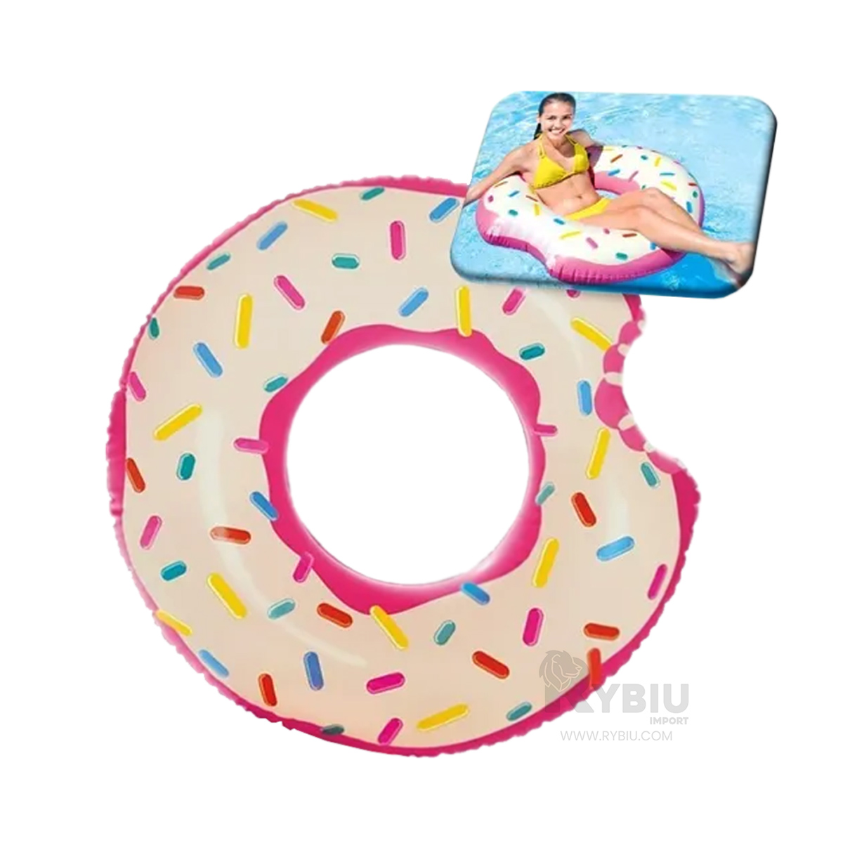 SALVAVIDAS LIGERO UTIL DONAL DE 107CM PINK Y+GIFT STICKERS - 4