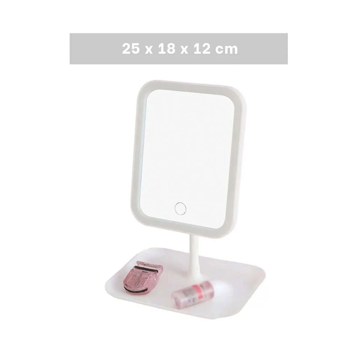 ESPEJITO RYBIU BE32221 CUADRADO CON LUCES LED TONO BLANCO + POST-IT ADHESIVOS - 4