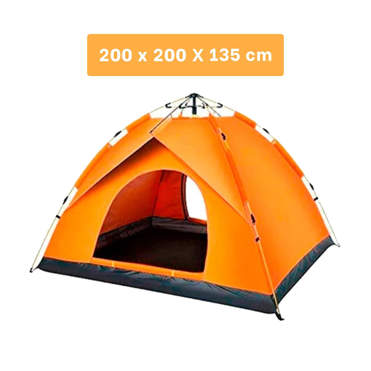 CARPA RYBIU 4 PERSONAS MG-AU04A TIENDA EFICAZ ANARANJADO + REGALO LIGAS PEINAR - 4