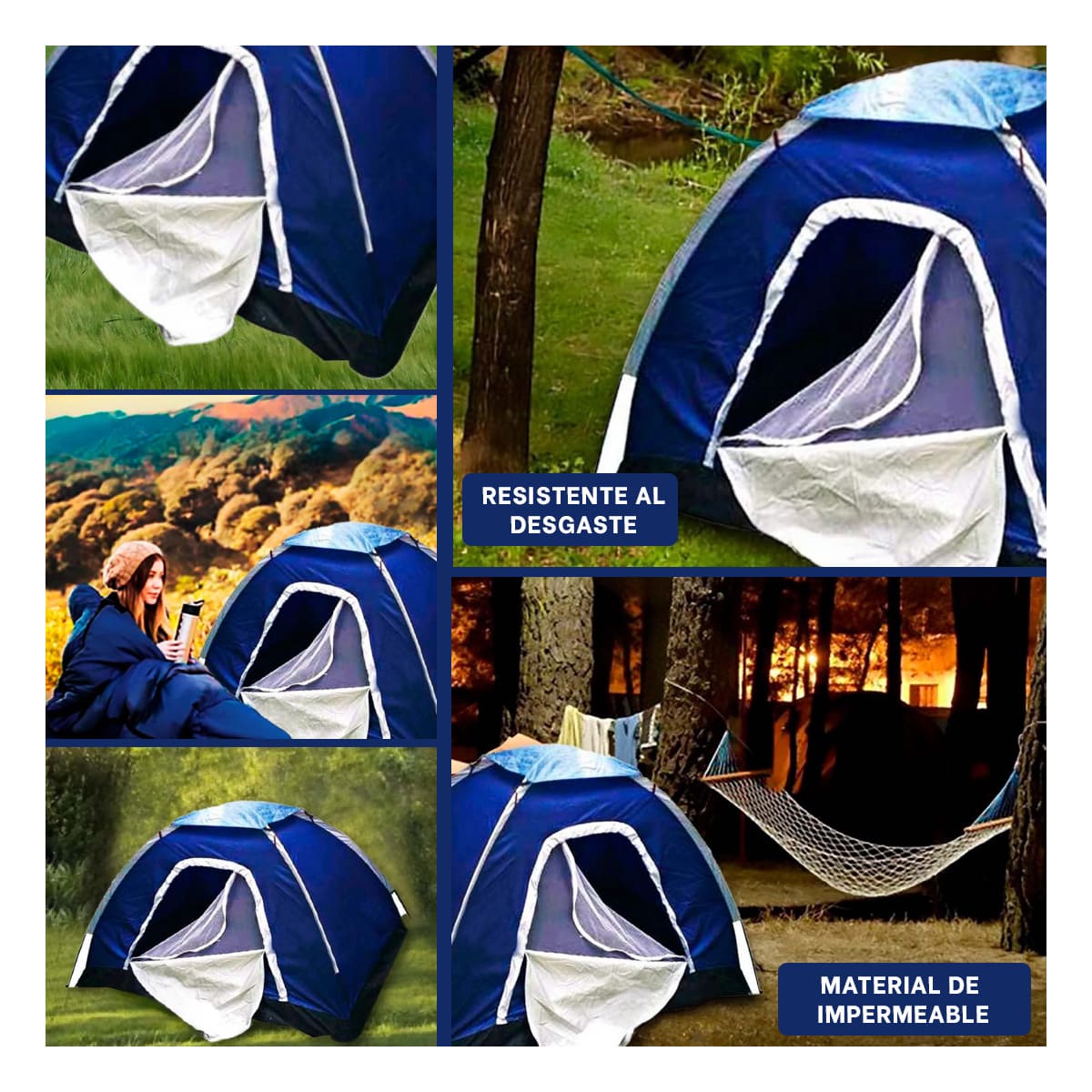 CARPA RYBIU 2 PERSONAS MG-02P TIENDA EXCURSIÓN CAMPOS LIBRES + GIFT MINIAGENDA - 2