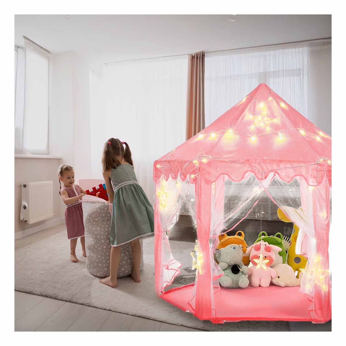 CASITA BONITA CON LUCES PARA NIÑA Y+ENVOLTORIO DE REGALO - 1