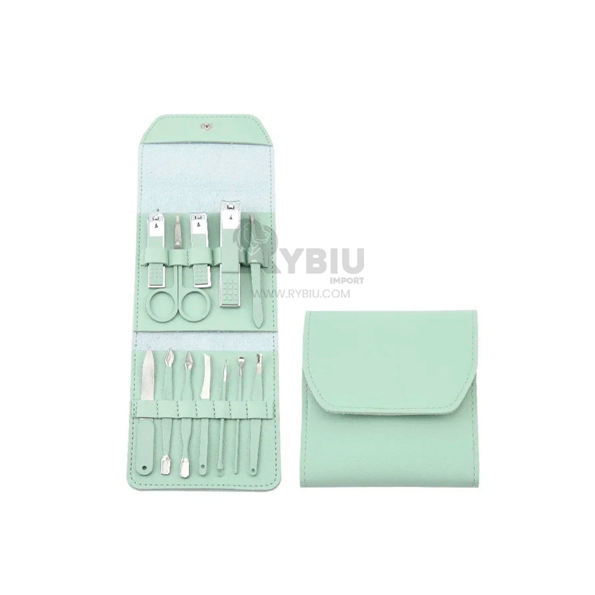 SET VERSATIL DE PINZAS Y CORTAUÑAS VERDE Y+PAPEL DE REGALO - 2