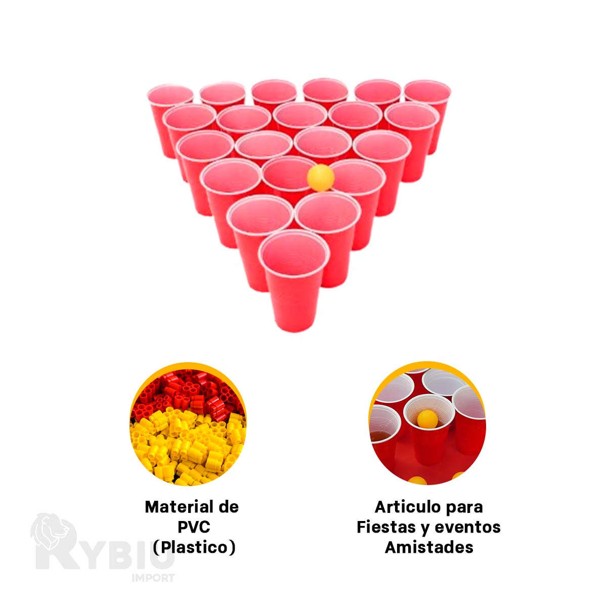 SET PING PONG RYBIU DE29547 PASATIEMPO ALEGRE Y RAPIDO + REGALO STICKERS - 4