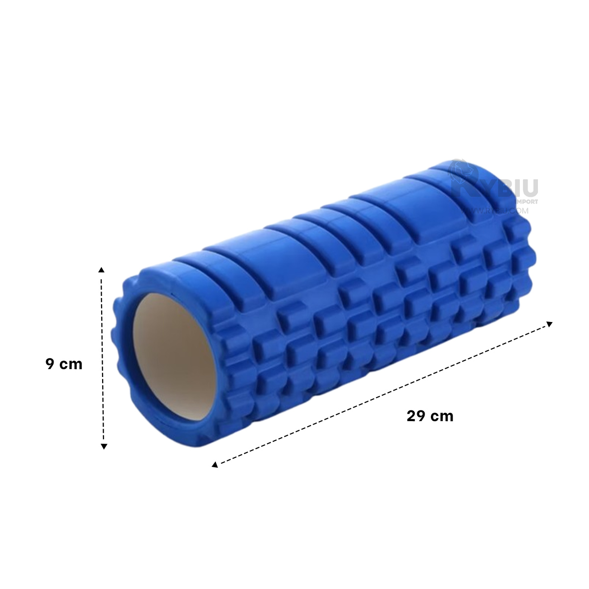 CILINDRO RYBIU DE29537 LARGO 29CM RELAJACIÓN MUSCULAR AZUL + REGALO AGENDITA - 5