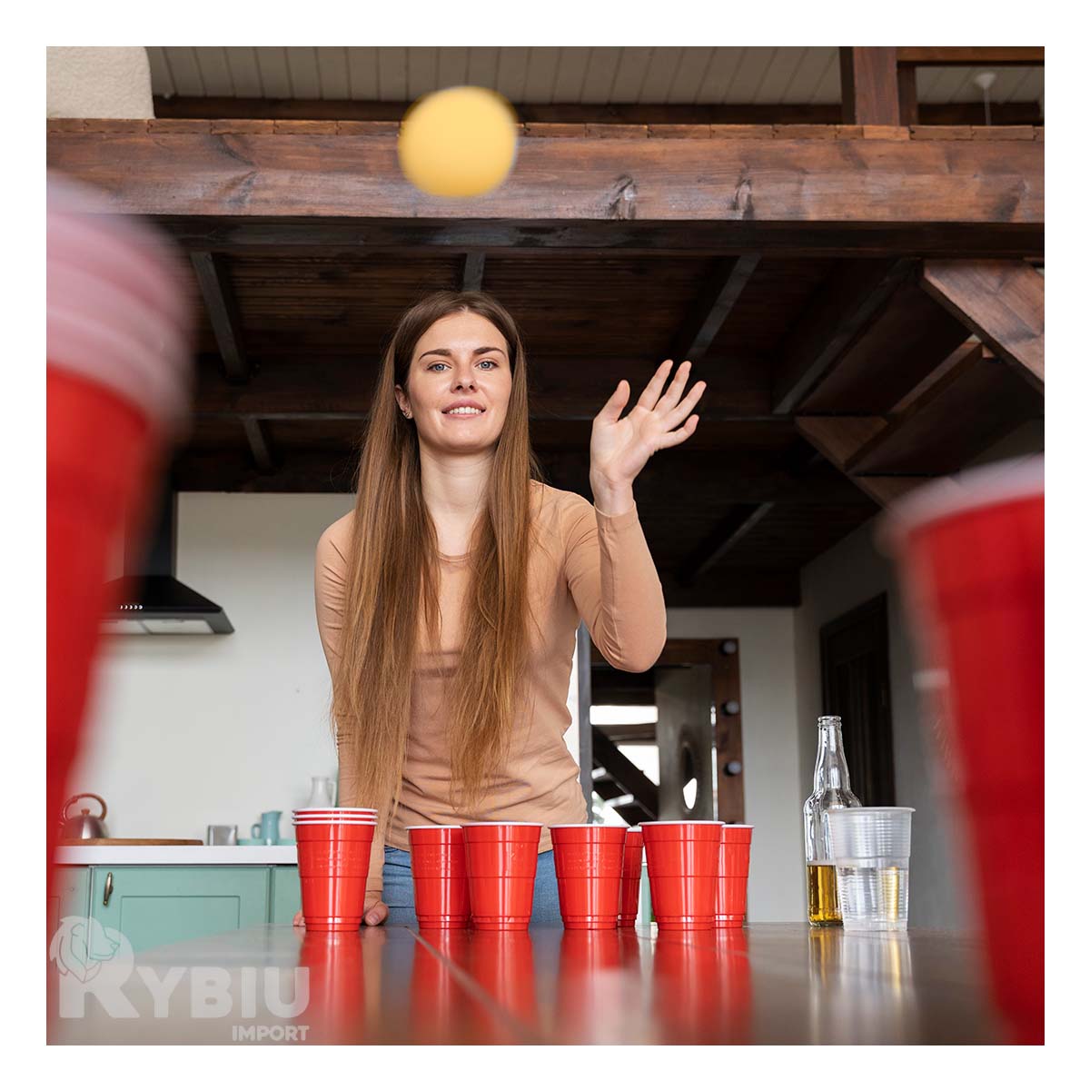 SET PING PONG RYBIU DE29547 RECREATIVO CON AMIGOS + PAPEL REGALO - 1