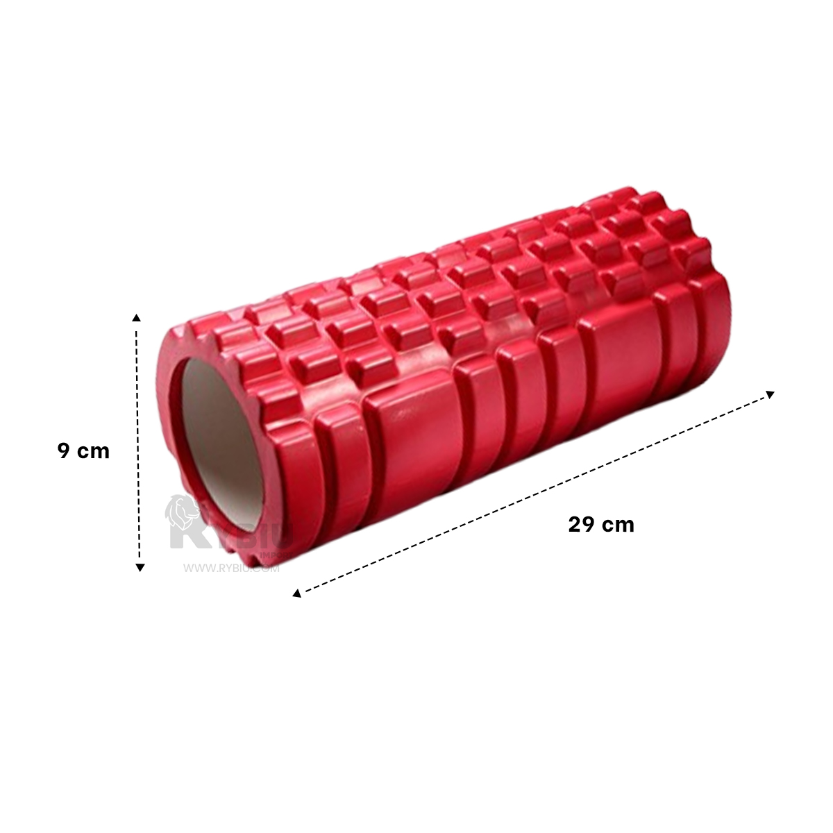 CILINDRO RYBIU DE29534 LARGO 29CM COMODO PILATES CASA ROJO + REGALO STICKERS - 5