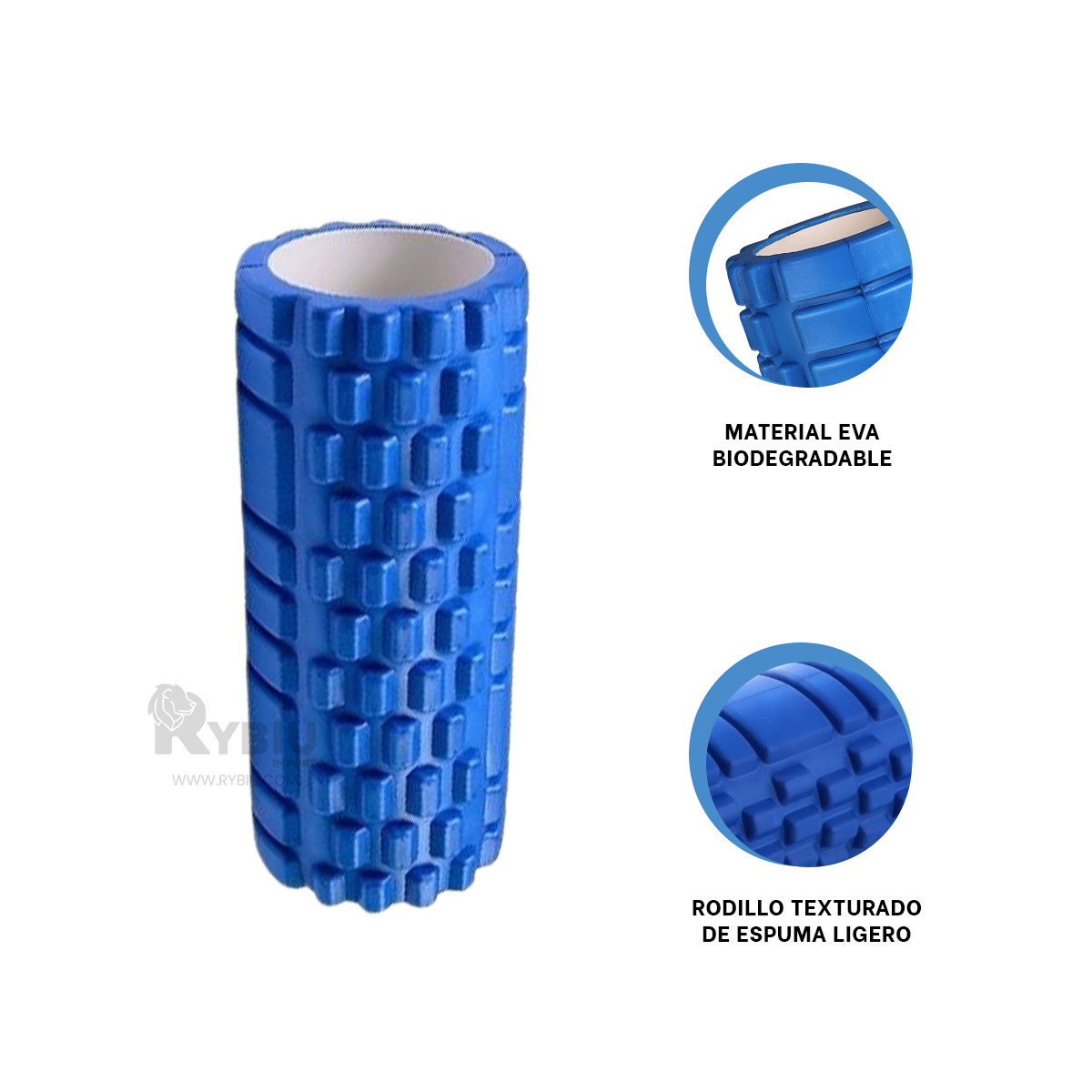 CILINDRO RYBIU DE29537 LARGO 29CM MASAJES Y UTIL AZUL + GIFT MINIAGENDA - 3