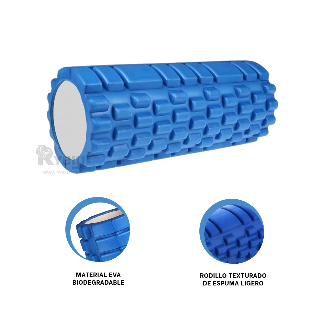 CILINDRO RYBIU DE29537 LARGO 29CM REDUCIR EL ESTRES AZUL + GIFT STICKERS - 2