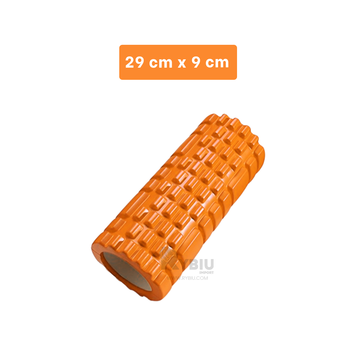 RODILLO RYBIU DE29536 LARGO 29X9CM MUSCULAR ANARANJADO + REGALO LIGAS PEINAR - 5