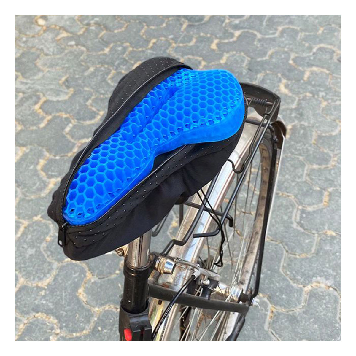 ASIENTO RYBIU DE30509 RESISTENTE CON FUNDA AZUL + PAPEL REGALO - 1