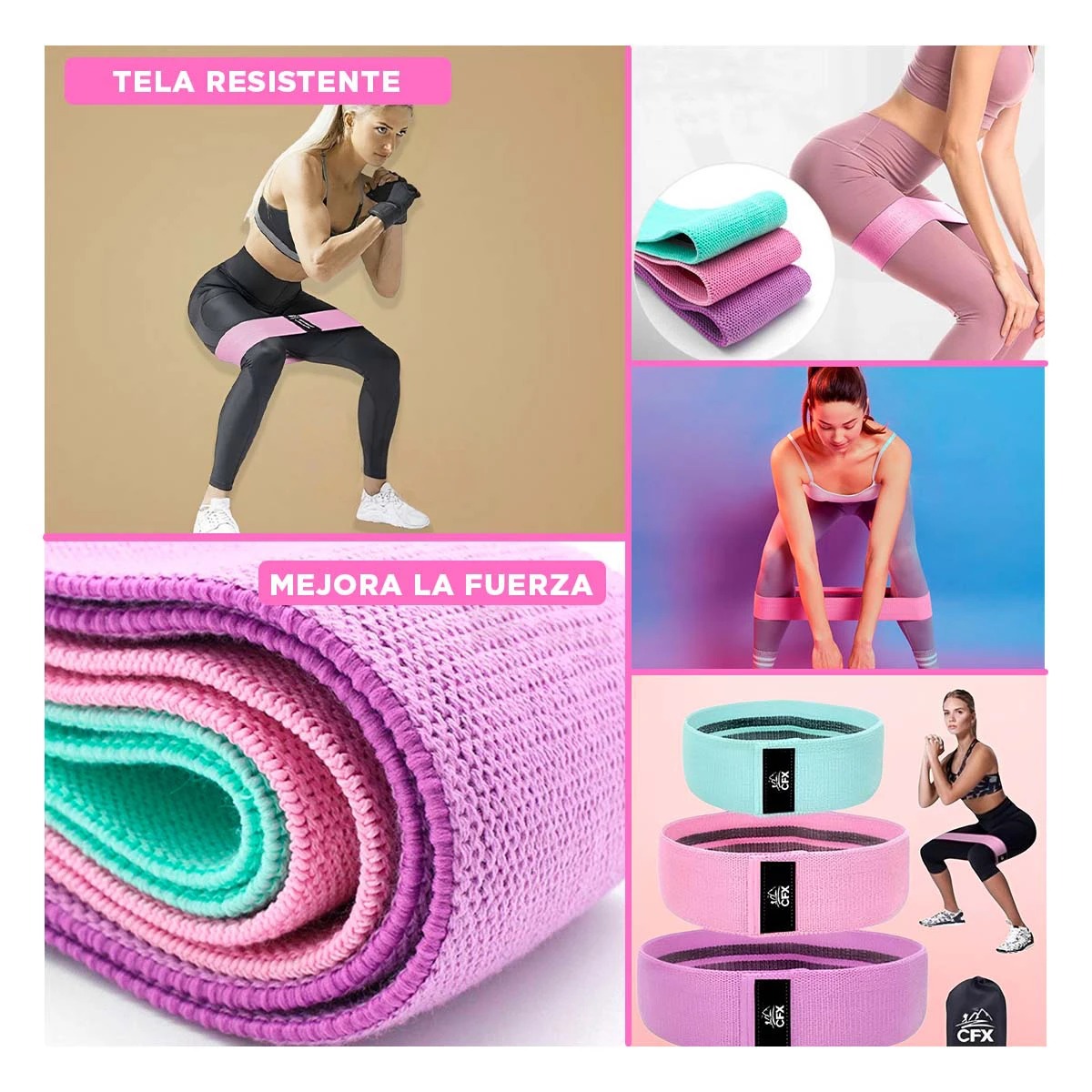 CINTA RYBIU DE30513 ENTRENAMIETO INTENSO MULTICOLOR + GIFT STICKERS - 2