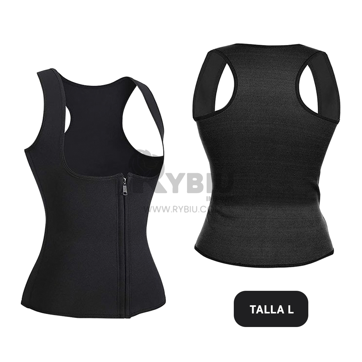 CHAQUETA MUJER RYBIU NEGRO DE30521 ENTRENAMIENTOS COMODO EN L + GIFT STICKERS - 5