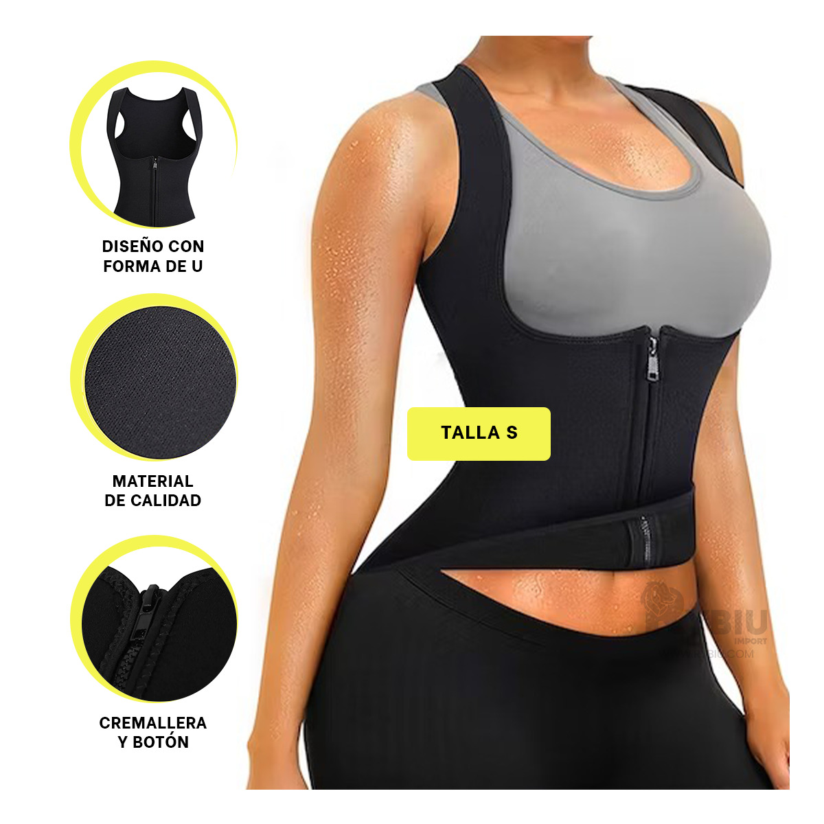 CHAQUETA MUJER RYBIU NEGRO DE30525 RESISTENTE EN TALLA S + ENVOLTORIO REGALO - 3