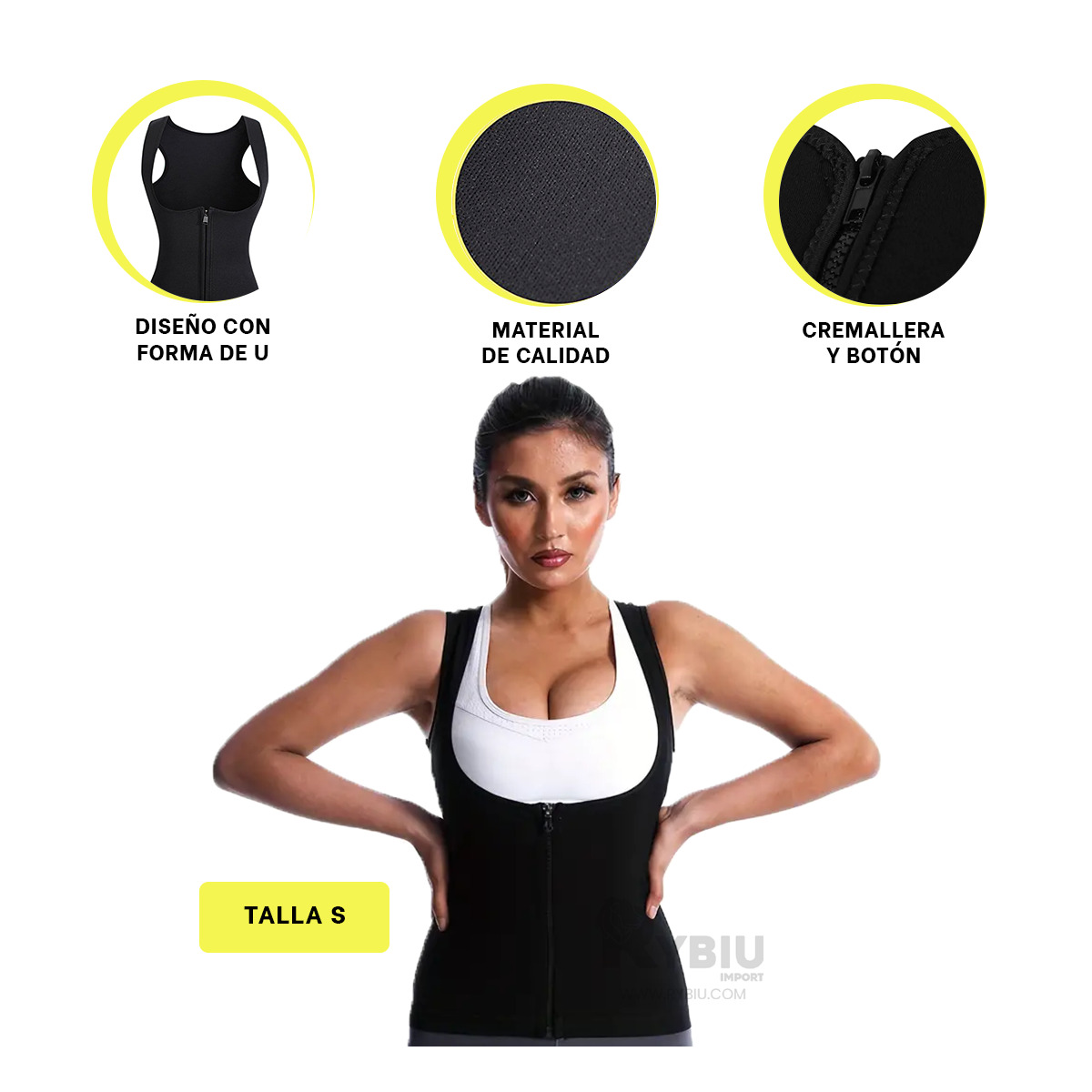 CHAQUETA MUJER RYBIU NEGRO DE30525 RUTINAS EN TALLA S + REGALO AGENDITA - 3