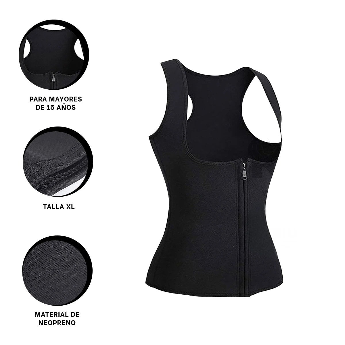 FAJA MUJER RYBIU NEGRO DE30523 TERMICA FUNCIONAL XL + LIGAS REGALO - 3