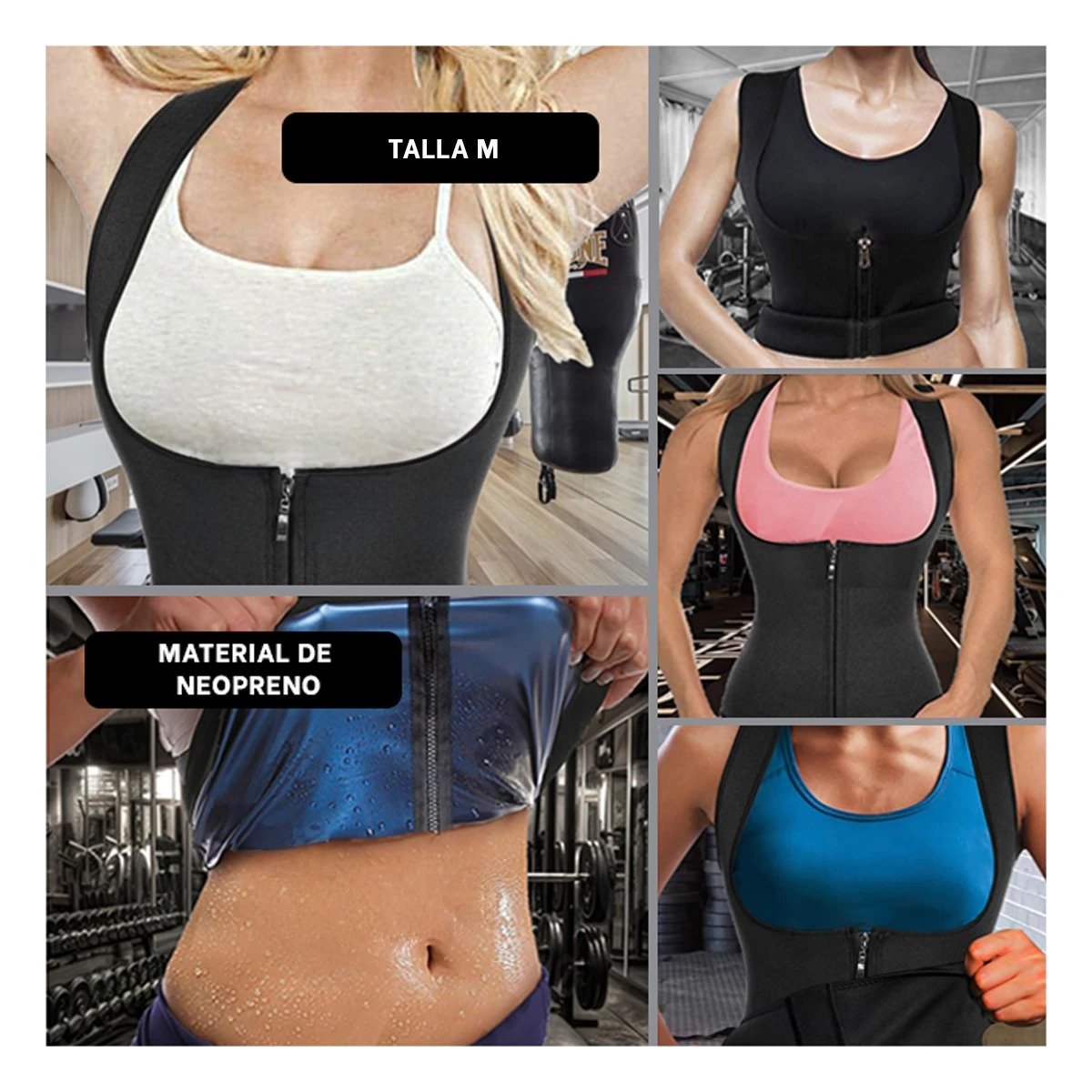 FAJA MUJER RYBIU NEGRO DE30522 TERMICA FUNCIONAL M +LIGAS REGALO - 5