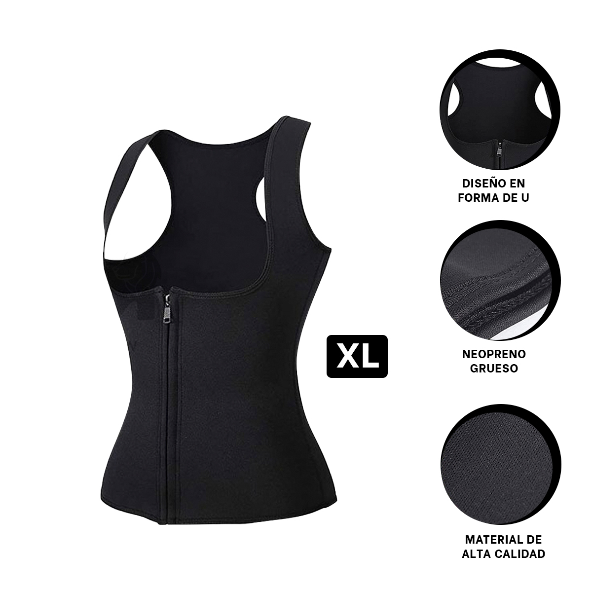 CHAQUETA MUJER RYBIU NEGRO DE30523 RESISTENTE EN TALLA XL + ENVOLTORIO REGALO - 3