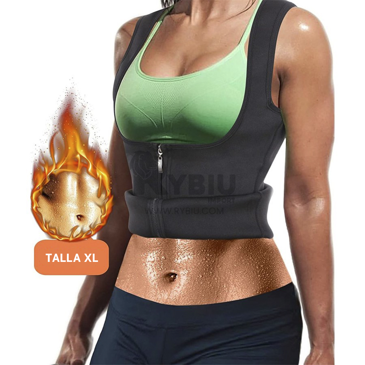 CHAQUETA MUJER RYBIU NEGRO DE30523 RESISTENTE EN TALLA XL + ENVOLTORIO REGALO - 5