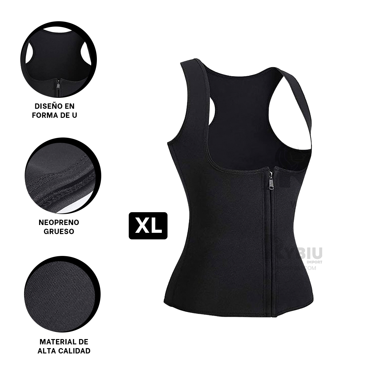 CHAQUETA MUJER RYBIU NEGRO DE30523 RUTINAS EN TALLA XL + REGALO AGENDITA - 3