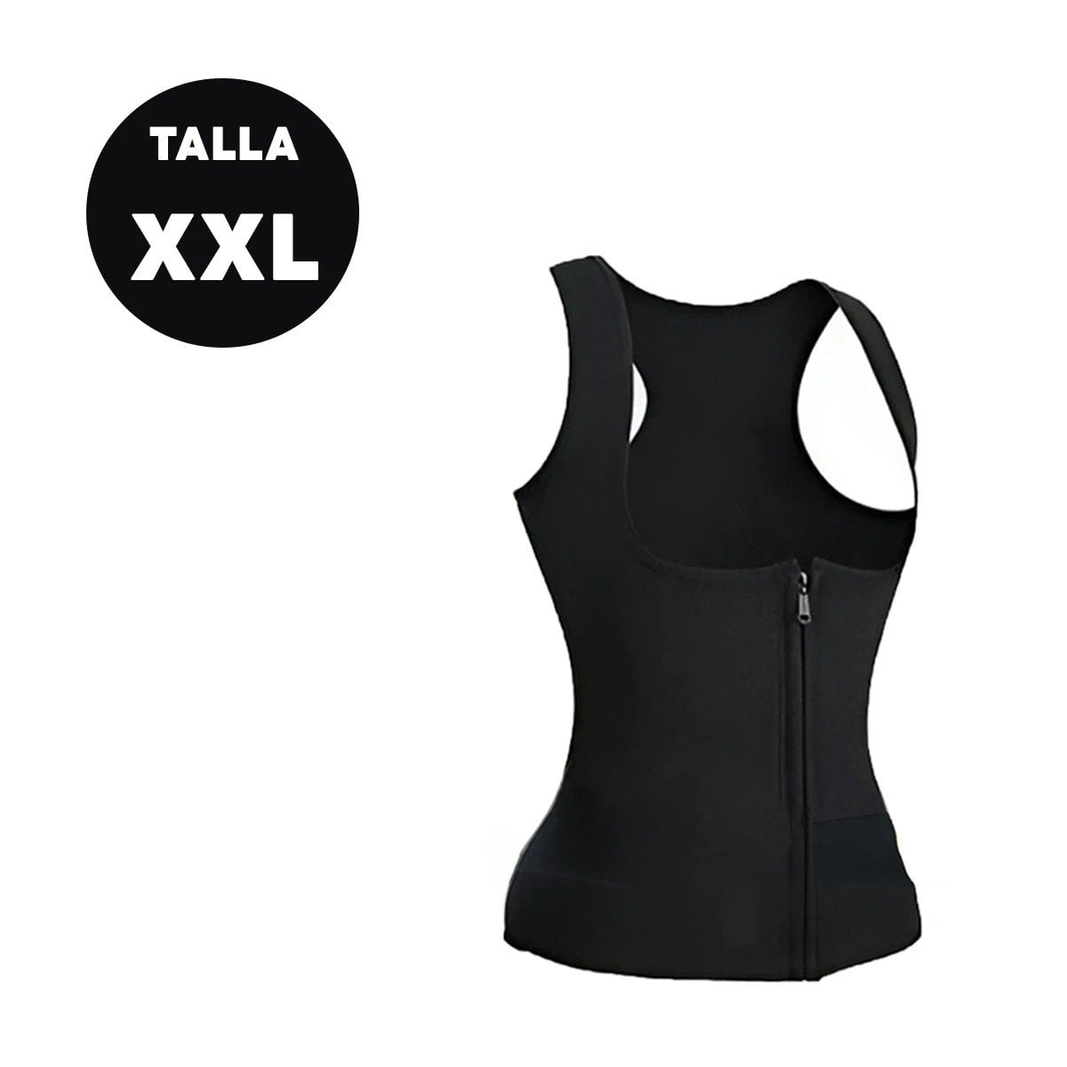 CHALECO MUJER RYBIU NEGRO DE30525 TERMICO CON CIERRE TALLA XXL - 4