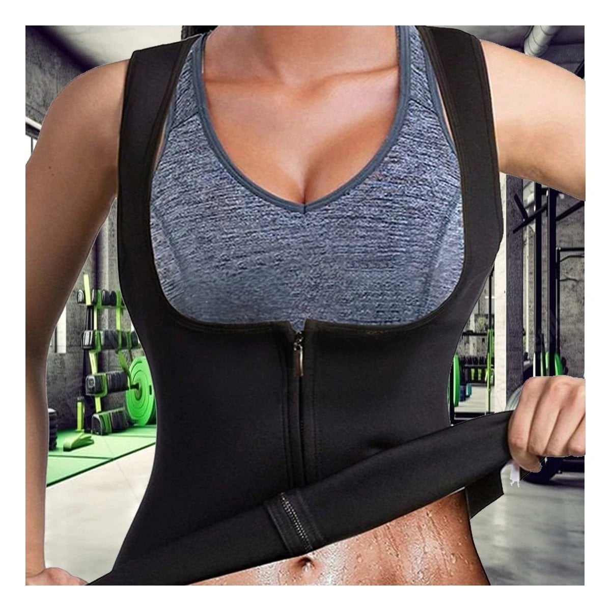 CHALECO MUJER RYBIU NEGRO DE30525 COMODO LLEVAR TALLA XXL + PAPEL REGALO - 3