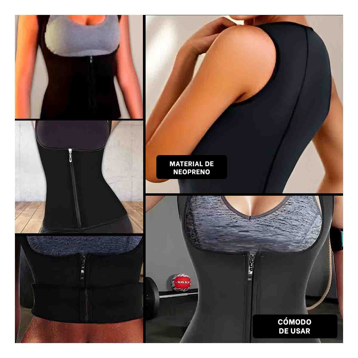 FAJA MUJER RYBIU NEGRO DE30521 TERMICA FUNCIONAL L + LIGAS REGALO - 5