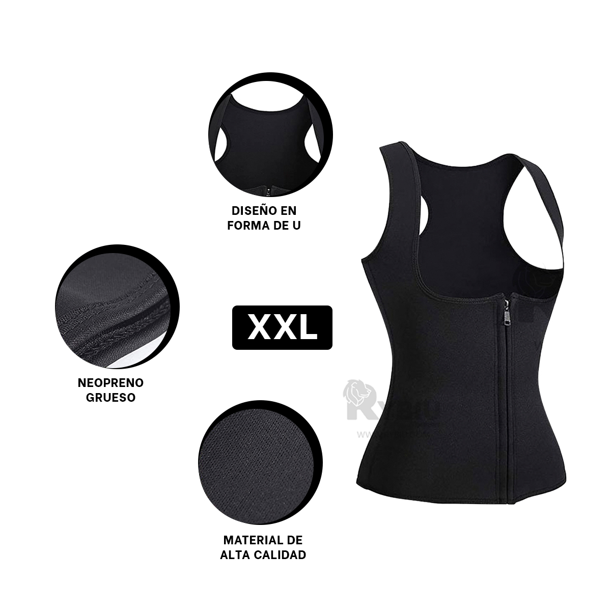 CHAQUETA MUJER RYBIU NEGRO DE30525 TERMICA TALLA XXL + GIFT MINIAGENDA - 3