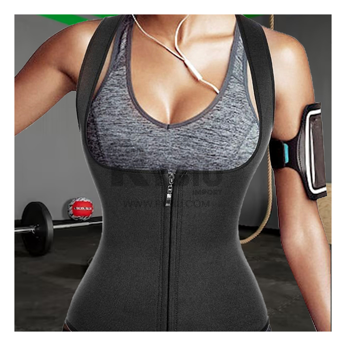 CHALECO MUJER RYBIU NEGRO DE30525 DEPORTIVO XXL + PAPEL REGALO - 1